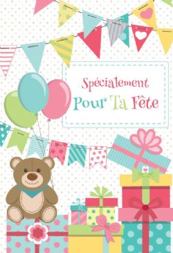 CARTE D'ANNIVERSAIRE OURSON - DE MILLBROOK